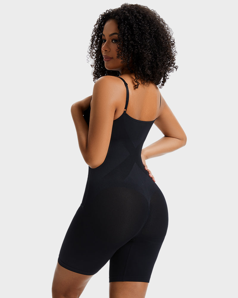 Invisible Seamless Double Compression Shaping Bodysuit: Tummy Control & Smooth Curves