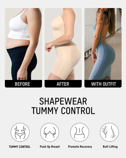 Seamless Underwire Full-Body Shaping Bodysuit: Tummy Control, Butt Lift, Comfort