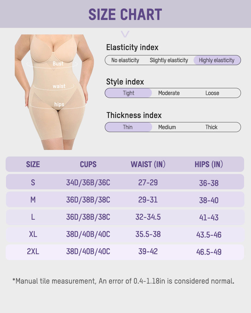 Seamless Underwire Full-Body Shaping Bodysuit: Tummy Control, Butt Lift, Comfort