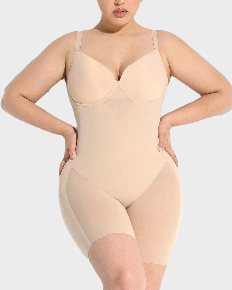 Seamless Underwire Full-Body Shaping Bodysuit: Tummy Control, Butt Lift, Comfort