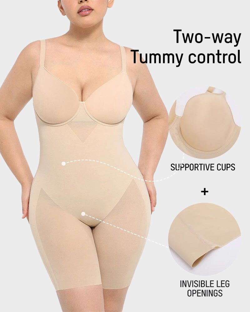 Seamless Underwire Full-Body Shaping Bodysuit: Tummy Control, Butt Lift, Comfort