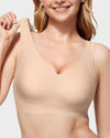 Luxurious Seamless Full Coverage Wireless Push-Up Bra with Comfort Wide Straps