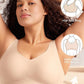 Luxurious Seamless Full Coverage Wireless Push-Up Bra with Comfort Wide Straps