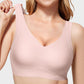 Luxurious Seamless Full Coverage Wireless Push-Up Bra with Comfort Wide Straps