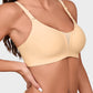 Ultra-Comfort Seamless Mesh Panel Wireless Bra with Invisible Lift and Breathable Design