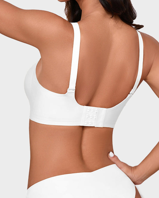 Ultra-Comfort Seamless Mesh Panel Wireless Bra with Invisible Lift and Breathable Design