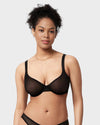 Seamless Mesh Unlined Underwire Bra: Natural Shape, Breathable, Invisible Support for Everyday