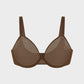 Seamless Mesh Unlined Underwire Bra: Natural Shape, Breathable, Invisible Support for Everyday