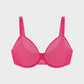 Seamless Mesh Unlined Underwire Bra: Natural Shape, Breathable, Invisible Support for Everyday