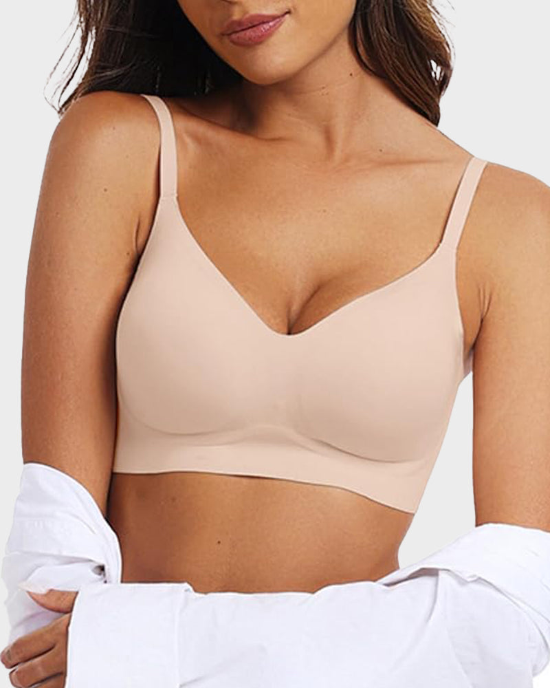 Dreamy Seamless Soft Support Push Up Bra – Wireless Comfort & Natural Lift