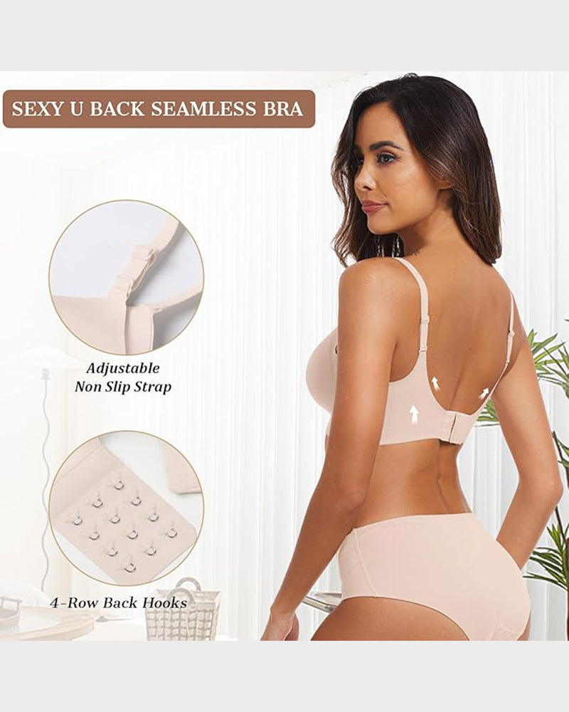 Dreamy Seamless Soft Support Push Up Bra – Wireless Comfort & Natural Lift