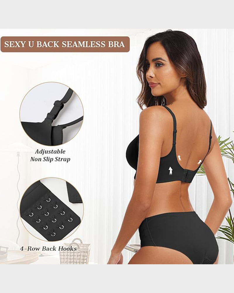 Dreamy Seamless Soft Support Push Up Bra – Wireless Comfort & Natural Lift
