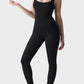 Seamless Square Neck Sculpting Sport Jumpsuit: Yoga, Gym & Casual Wear