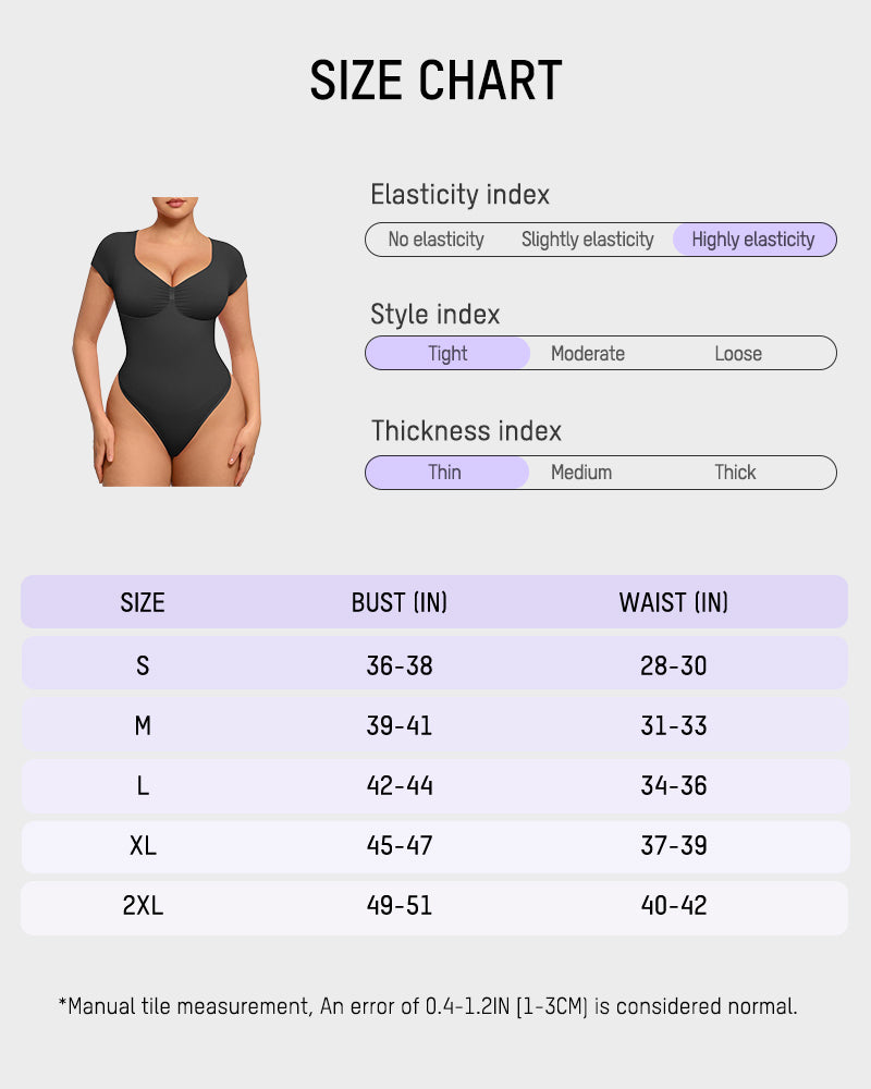 Seamless V-Neck Tummy Control Thong Bodysuit - Ultra-Flattering Shapewear for Women