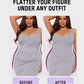 Seamless V-Neck Tummy Control Thong Bodysuit - Ultra-Flattering Shapewear for Women
