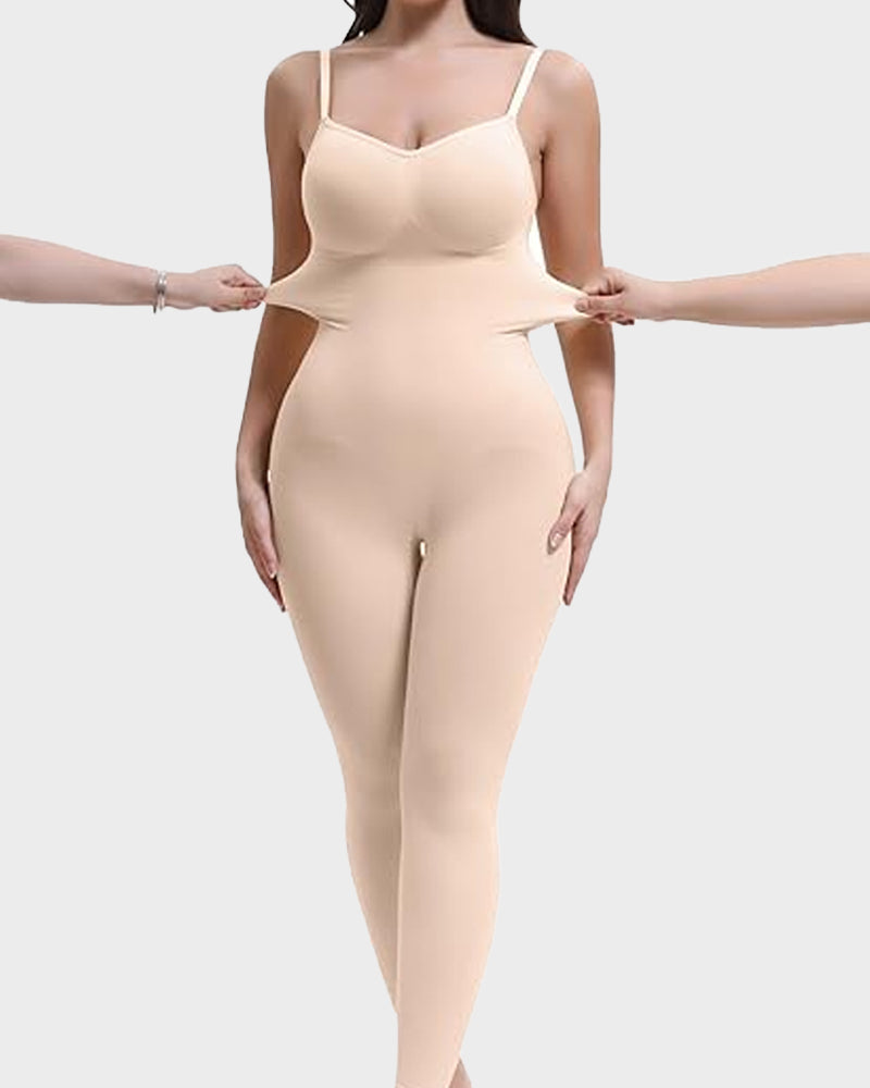 Seamless Waist Cinching Shapewear Bodysuit for Tummy Control & Butt Lift