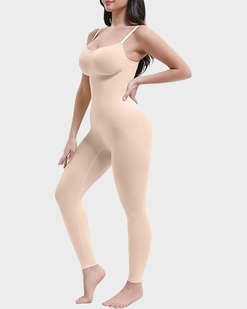 Seamless Waist Cinching Shapewear Bodysuit for Tummy Control & Butt Lift