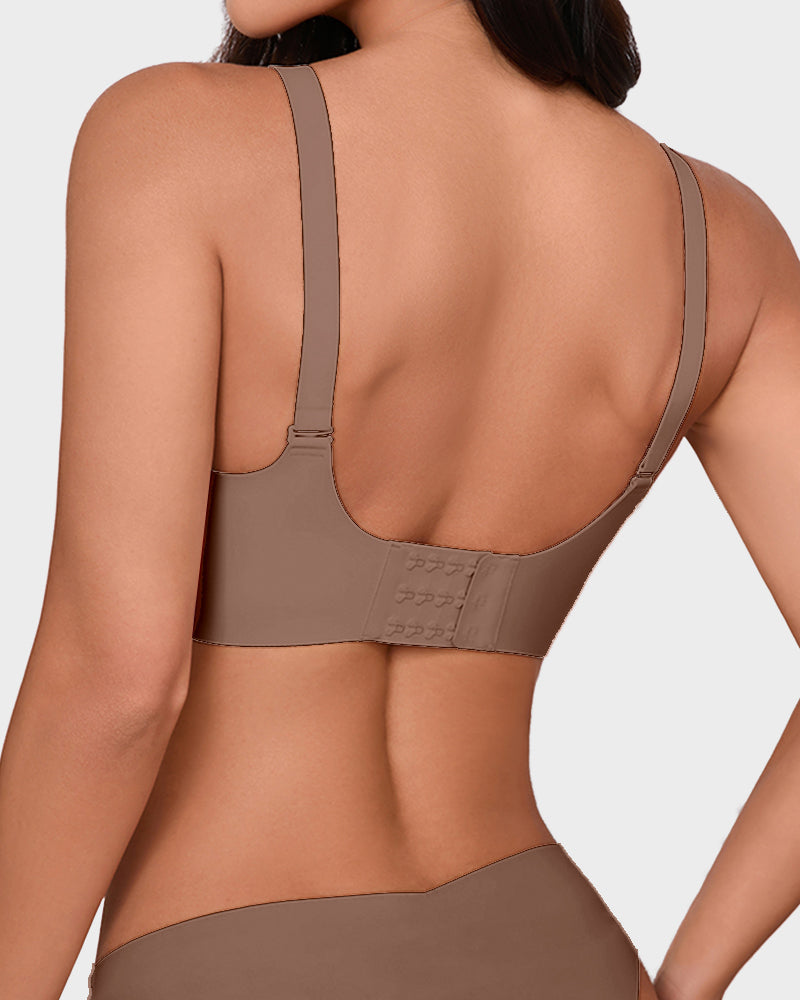 Seamless Wireless Scalloped Edge Jelly Bra: Invisible Comfort, Lift, and Support