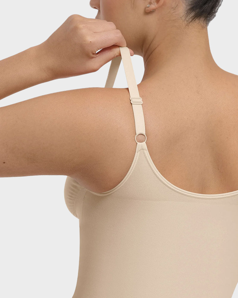Seamless Zipper Front Thong Bodysuit: Sculpting, Breathable, All-Day Comfort Shapewear