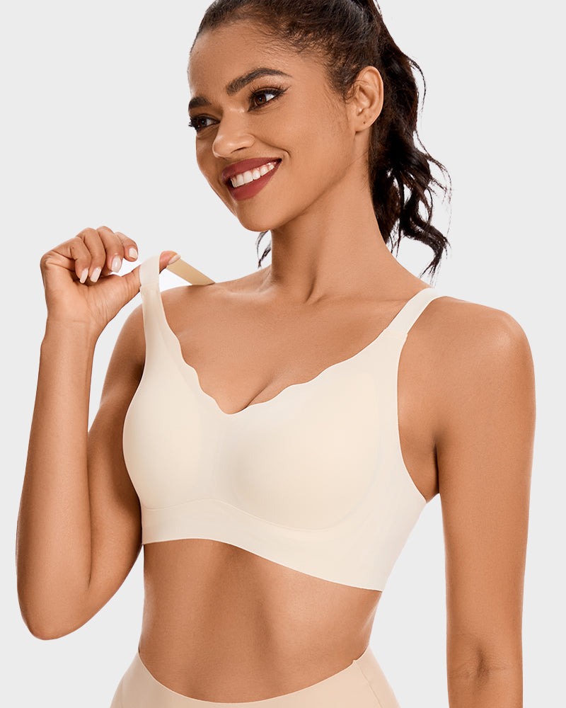 Wireless Seamless Comfort Smoothing Push-Up Bra for Everyday Invisible Support