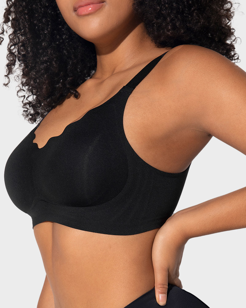 Wireless Seamless Comfort Smoothing Push-Up Bra for Everyday Invisible Support