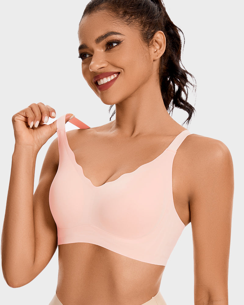 Wireless Seamless Comfort Smoothing Push-Up Bra for Everyday Invisible Support