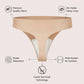 5-Pack Seamless Invisible Cotton Comfort Thongs for Everyday Wear
