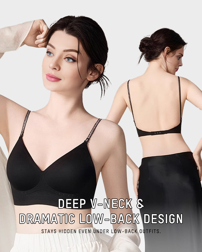 Invisible Deep V Low Back Convertible Multiway Bra for Backless Outfits