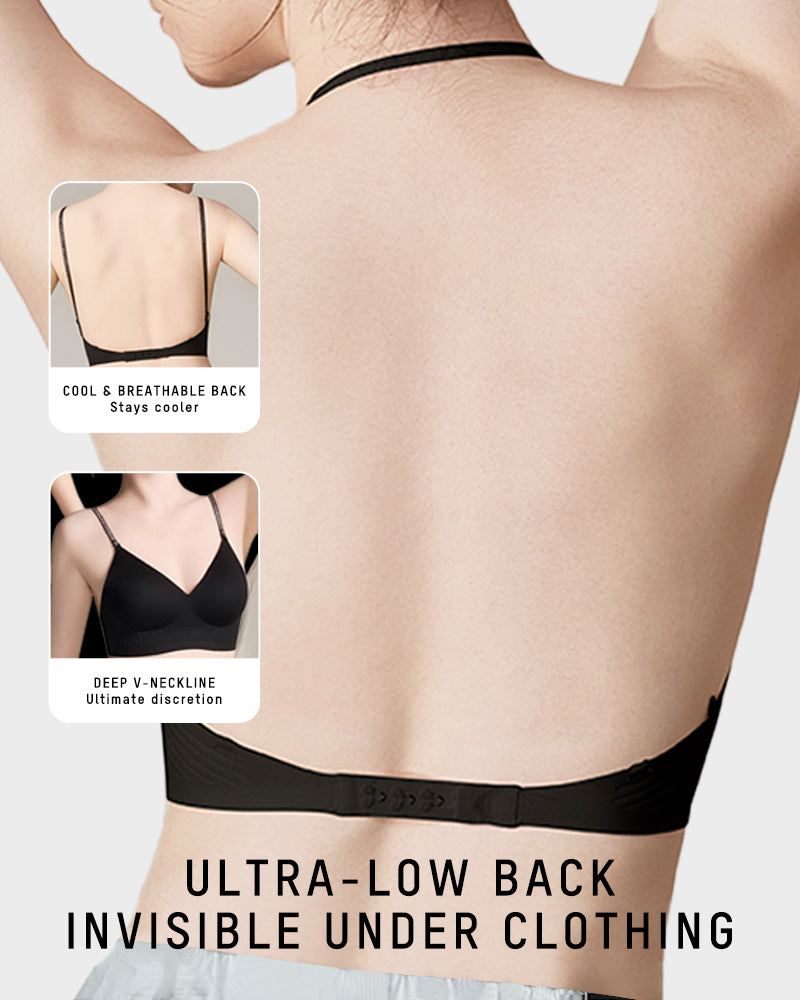 Invisible Deep V Low Back Convertible Multiway Bra for Backless Outfits