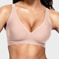 Comfortable Seamless Deep V Wireless Push-Up Bra for Ultimate Support