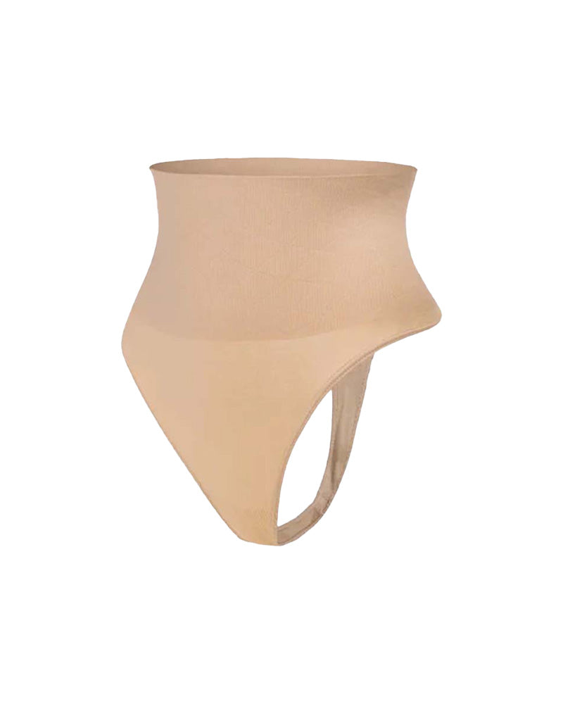 SheCurve Seamless High-Waisted Thong Shaper Panty 2-Pack for Tummy Control