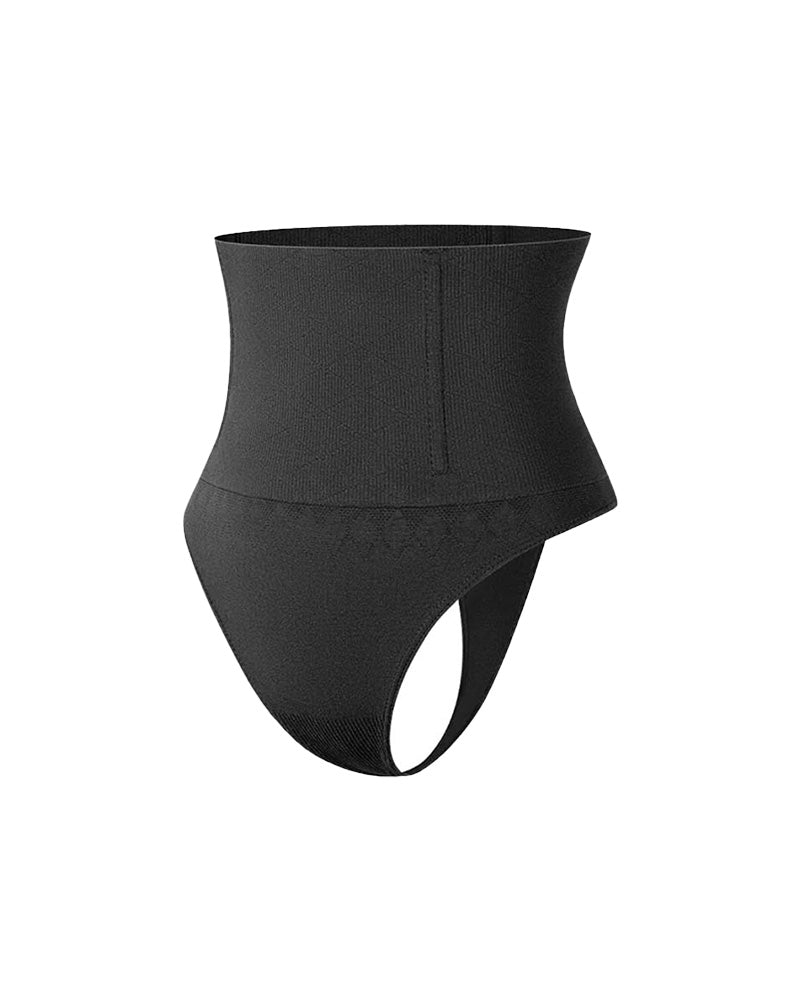 SheCurve Seamless High-Waisted Thong Shaper Panty 2-Pack for Tummy Control