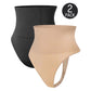SheCurve Seamless High-Waisted Thong Shaper Panty 2-Pack for Tummy Control
