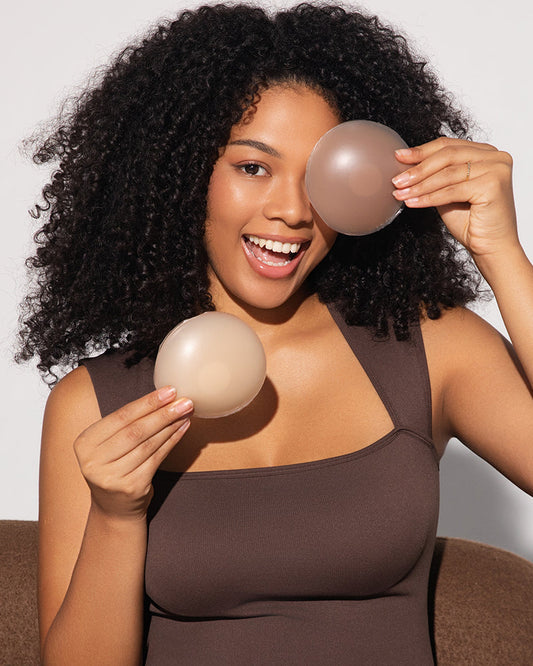 Invisible Reusable Seamless Silicone Nipple Covers for Smooth Look (2 Pairs)