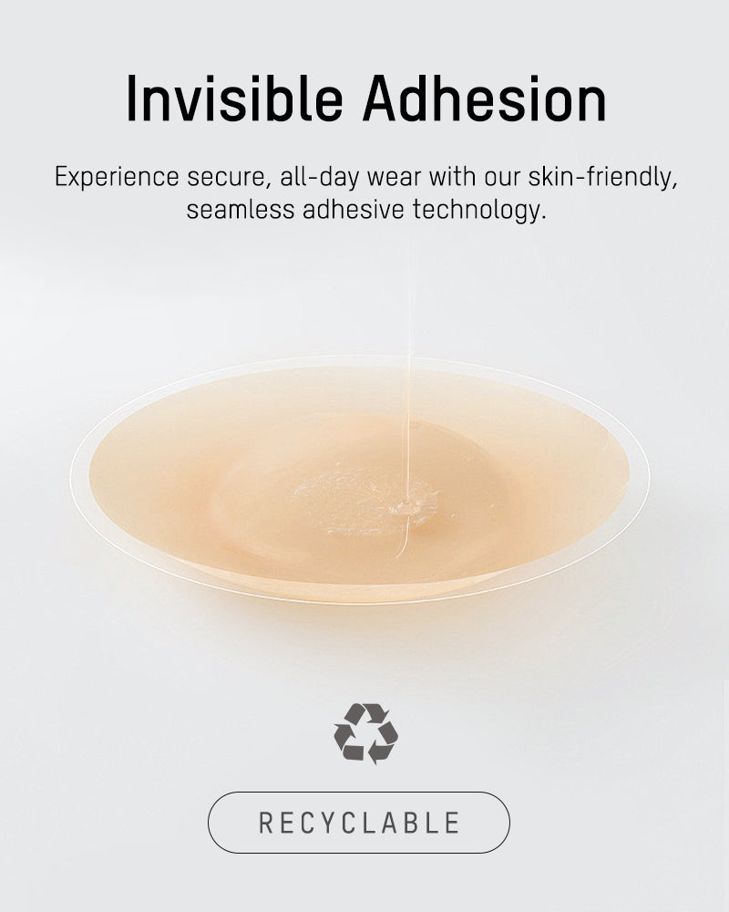 Invisible Reusable Seamless Silicone Nipple Covers for Smooth Look (2 Pairs)
