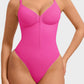 Seamless Zipper Front Thong Bodysuit: Sculpting, Breathable, All-Day Comfort Shapewear