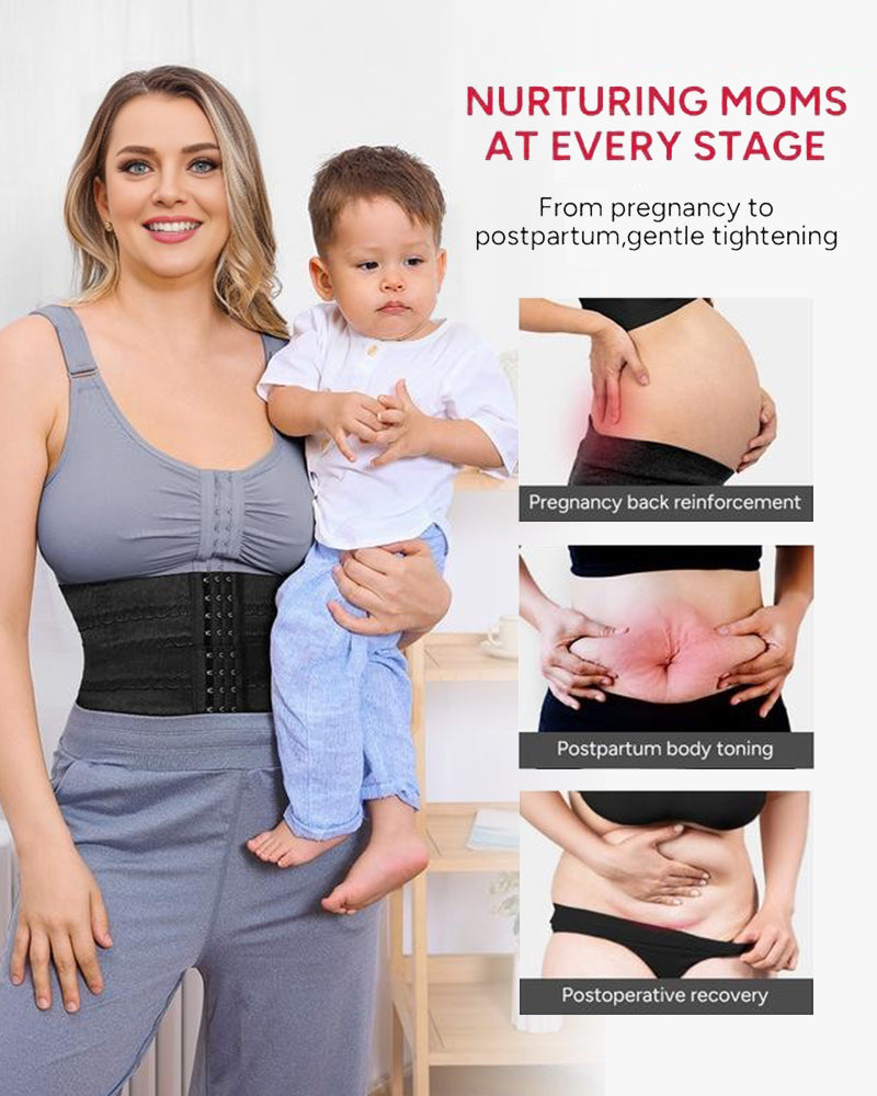 Segmented Steel Bone Waist Trainer Corset for Tummy Control, Posture, Shaping