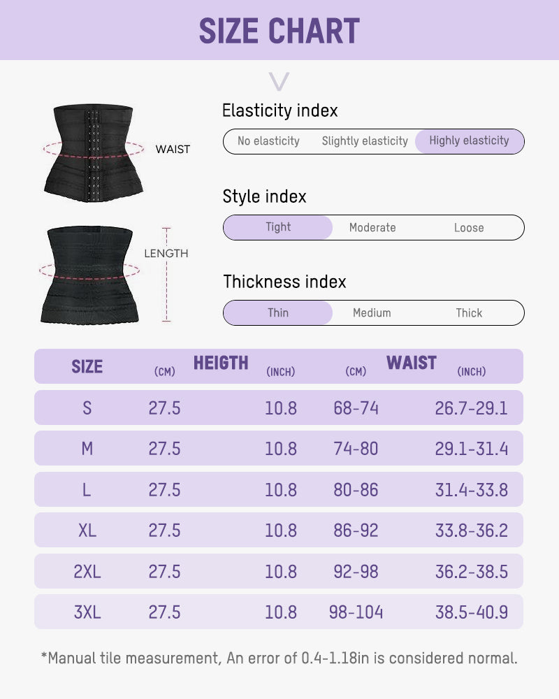 Segmented Steel Bone Waist Trainer Corset for Tummy Control, Posture, Shaping