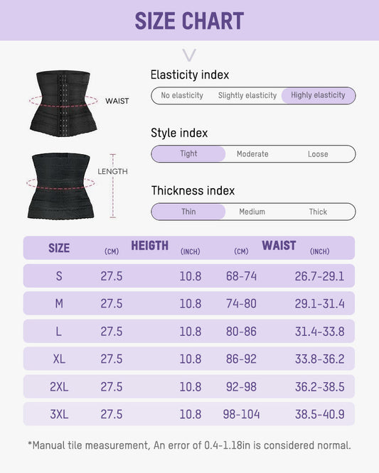 Segmented Steel Bone Waist Trainer Corset for Tummy Control, Posture, Shaping