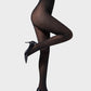 Chic Semi-Sheer Black Polka Dot High-Waist Tights for Elegant Everyday Style