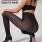 Chic Semi-Sheer Black Polka Dot High-Waist Tights for Elegant Everyday Style