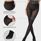 Chic Semi-Sheer Black Polka Dot High-Waist Tights for Elegant Everyday Style