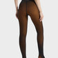 Warm Fleece-Lined Tights: Faux Sheer, Slimming, Single Seam Winter Hosiery