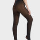 Warm Fleece-Lined Tights: Faux Sheer, Slimming, Single Seam Winter Hosiery