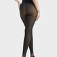 Warm Fleece-Lined Tights: Faux Sheer, Slimming, Single Seam Winter Hosiery