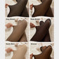 Warm Fleece-Lined Tights: Faux Sheer, Slimming, Single Seam Winter Hosiery