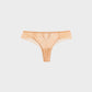 Charming Floral Lace Cut-Out Thong Panties - Delightful Multipack Underwear