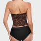 Fierce Leopard Print Shaping Corset Top with Tummy Control & Detachable Straps