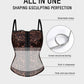 Fierce Leopard Print Shaping Corset Top with Tummy Control & Detachable Straps
