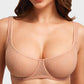 Sheer Dot Mesh Balconette Bra for Natural Lift & Comfortable Support